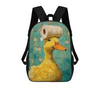 sinyumoney 17inchMochila Duck with Toilet Paper on Head Mochila Escolar Impresa En 3D Para Niños Y Niñas, Mochila Para Portátil Para Niños/estudiantes/adultos