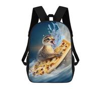 sinyumoney 17inchMochila DUCKLING SURFING Mochila Escolar Impresa En 3D Para Niños Y Niñas, Mochila Para Portátil Para Niños/estudiantes/adultos