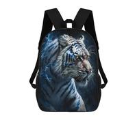 sinyumoney 17inchMochila Electric Blue Tiger Art Print Mochila Escolar Impresa En 3D Para Niños Y Niñas, Mochila Para Portátil Para Niños/estudiantes/adultos
