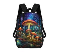 sinyumoney 17inchMochila Enchanted Forest Mushrooms-1 Mochila Escolar Impresa En 3D Para Niños Y Niñas, Mochila Para Portátil Para Niños/estudiantes/adultos