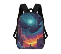 sinyumoney 17inchMochila Fantasy Portal to Another World Mochila Escolar Impresa En 3D Para Niños Y Niñas, Mochila Para Portátil Para Niños/estudiantes/adultos