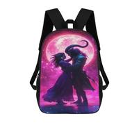sinyumoney 17inchMochila Fantasy Romance Under The Moonlight Mochila Escolar Impresa En 3D Para Niños Y Niñas, Mochila Para Portátil Para Niños/estudiantes/adultos
