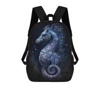 sinyumoney 17inchMochila Fantasy Seahorse Art Print Mochila Escolar Impresa En 3D Para Niños Y Niñas, Mochila Para Portátil Para Niños/estudiantes/adultos