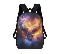 sinyumoney 17inchMochila Fiery Demon Skull Nebula Mochila Escolar Impresa En 3D Para Niños Y Niñas, Mochila Para Portátil Para Niños/estudiantes/adultos
