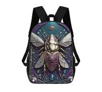 sinyumoney 17inchMochila Galactic Cicada Chronicles Mochila Escolar Impresa En 3D Para Niños Y Niñas, Mochila Para Portátil Para Niños/estudiantes/adultos