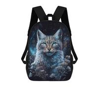 sinyumoney 17inchMochila Galactic Feline Fantasy Mochila Escolar Impresa En 3D Para Niños Y Niñas, Mochila Para Portátil Para Niños/estudiantes/adultos