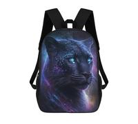 sinyumoney 17inchMochila Galactic Panther Portrait Mochila Escolar Impresa En 3D Para Niños Y Niñas, Mochila Para Portátil Para Niños/estudiantes/adultos