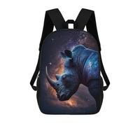 sinyumoney 17inchMochila Galactic Rhino Profile-1 Mochila Escolar Impresa En 3D Para Niños Y Niñas, Mochila Para Portátil Para Niños/estudiantes/adultos