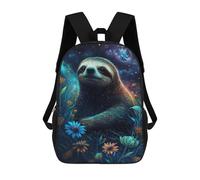 sinyumoney 17inchMochila Galactic Sloth Garden Mochila Escolar Impresa En 3D Para Niños Y Niñas, Mochila Para Portátil Para Niños/estudiantes/adultos