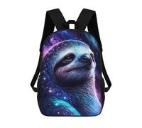 sinyumoney 17inchMochila Galactic Sloth Portrait-1 Mochila Escolar Impresa En 3D Para Niños Y Niñas, Mochila Para Portátil Para Niños/estudiantes/adultos