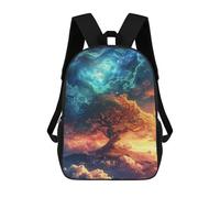 sinyumoney 17inchMochila Galactic Tree of Life -1 Mochila Escolar Impresa En 3D Para Niños Y Niñas, Mochila Para Portátil Para Niños/estudiantes/adultos