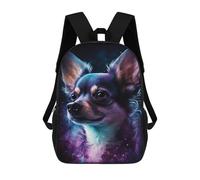 sinyumoney 17inchMochila Galaxy Chihuahua Art Print Mochila Escolar Impresa En 3D Para Niños Y Niñas, Mochila Para Portátil Para Niños/estudiantes/adultos