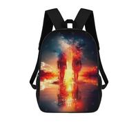 sinyumoney 17inchMochila Gemini Zodiac Sign Digital Art Mochila Escolar Impresa En 3D Para Niños Y Niñas, Mochila Para Portátil Para Niños/estudiantes/adultos