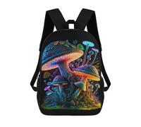 sinyumoney 17inchMochila Glowing Fantasy Mushrooms-1 Mochila Escolar Impresa En 3D Para Niños Y Niñas, Mochila Para Portátil Para Niños/estudiantes/adultos