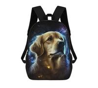 sinyumoney 17inchMochila Golden Retriever Galaxy Art Print-9 Mochila Escolar Impresa En 3D Para Niños Y Niñas, Mochila Para Portátil Para Niños/estudiantes/adultos