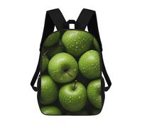 sinyumoney 17inchMochila Green Apple Mochila Escolar Impresa En 3D Para Niños Y Niñas, Mochila Para Portátil Para Niños/estudiantes/adultos