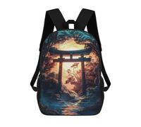 sinyumoney 17inchMochila Japanese Torii Gate Mochila Escolar Impresa En 3D Para Niños Y Niñas, Mochila Para Portátil Para Niños/estudiantes/adultos