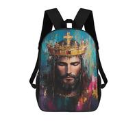 sinyumoney 17inchMochila Kingly Majesty Painting Mochila Escolar Impresa En 3D Para Niños Y Niñas, Mochila Para Portátil Para Niños/estudiantes/adultos