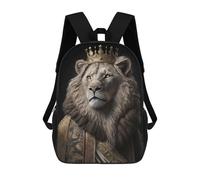 sinyumoney 17inchMochila Lion Generative AI Mochila Escolar Impresa En 3D Para Niños Y Niñas, Mochila Para Portátil Para Niños/estudiantes/adultos