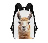 sinyumoney 17inchMochila Llama Face Mochila Escolar Impresa En 3D Para Niños Y Niñas, Mochila Para Portátil Para Niños/estudiantes/adultos