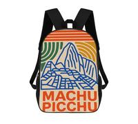 sinyumoney 17inchMochila Machu Picchu Illustration Mochila Escolar Impresa En 3D Para Niños Y Niñas, Mochila Para Portátil Para Niños/estudiantes/adultos