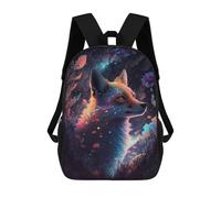 sinyumoney 17inchMochila Magical Fox in Starry Night -1 Mochila Escolar Impresa En 3D Para Niños Y Niñas, Mochila Para Portátil Para Niños/estudiantes/adultos