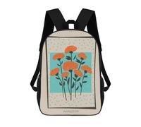 sinyumoney 17inchMochila Marigolds Floral Mid Century Mochila Escolar Impresa En 3D Para Niños Y Niñas, Mochila Para Portátil Para Niños/estudiantes/adultos