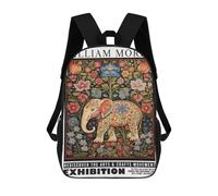 sinyumoney 17inchMochila Morris Dolphins Elephant Exhibition Mochila Escolar Impresa En 3D Para Niños Y Niñas, Mochila Para Portátil Para Niños/estudiantes/adultos