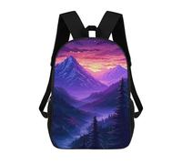 sinyumoney 17inchMochila Mountain Valley Sunset Landscape Mochila Escolar Impresa En 3D Para Niños Y Niñas, Mochila Para Portátil Para Niños/estudiantes/adultos
