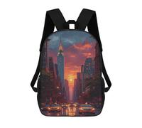 sinyumoney 17inchMochila New York City Sunset Mochila Escolar Impresa En 3D Para Niños Y Niñas, Mochila Para Portátil Para Niños/estudiantes/adultos