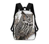 sinyumoney 17inchMochila Owl Splatter Mochila Escolar Impresa En 3D Para Niños Y Niñas, Mochila Para Portátil Para Niños/estudiantes/adultos