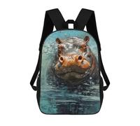 sinyumoney 17inchMochila Palette Hippo Painting Mochila Escolar Impresa En 3D Para Niños Y Niñas, Mochila Para Portátil Para Niños/estudiantes/adultos