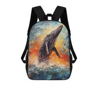 sinyumoney 17inchMochila Palette Whale Painting Mochila Escolar Impresa En 3D Para Niños Y Niñas, Mochila Para Portátil Para Niños/estudiantes/adultos