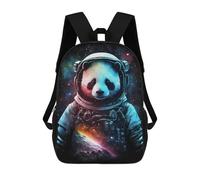sinyumoney 17inchMochila Panda Astronaut Space Art Print Mochila Escolar Impresa En 3D Para Niños Y Niñas, Mochila Para Portátil Para Niños/estudiantes/adultos