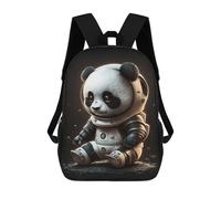 sinyumoney 17inchMochila Panda Astronaut Space Suit-2 Mochila Escolar Impresa En 3D Para Niños Y Niñas, Mochila Para Portátil Para Niños/estudiantes/adultos