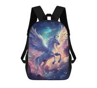 sinyumoney 17inchMochila Pegasus in Cosmic Sky Mochila Escolar Impresa En 3D Para Niños Y Niñas, Mochila Para Portátil Para Niños/estudiantes/adultos