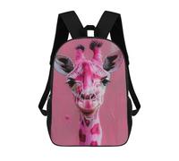 sinyumoney 17inchMochila Pink Giraffe Art Print Mochila Escolar Impresa En 3D Para Niños Y Niñas, Mochila Para Portátil Para Niños/estudiantes/adultos