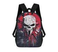 sinyumoney 17inchMochila Punisher Skull Poster Artwork Mochila Escolar Impresa En 3D Para Niños Y Niñas, Mochila Para Portátil Para Niños/estudiantes/adultos
