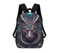sinyumoney 17inchMochila Quantum Dragon Portrait Mochila Escolar Impresa En 3D Para Niños Y Niñas, Mochila Para Portátil Para Niños/estudiantes/adultos