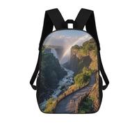 sinyumoney 17inchMochila Rainbow Over Victoria Falls-1 Mochila Escolar Impresa En 3D Para Niños Y Niñas, Mochila Para Portátil Para Niños/estudiantes/adultos