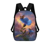 sinyumoney 17inchMochila Rainy Sunset Butterflies Mochila Escolar Impresa En 3D Para Niños Y Niñas, Mochila Para Portátil Para Niños/estudiantes/adultos