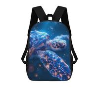 sinyumoney 17inchMochila Sea Turtle Cosmic Odyssey Mochila Escolar Impresa En 3D Para Niños Y Niñas, Mochila Para Portátil Para Niños/estudiantes/adultos