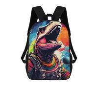 sinyumoney 17inchMochila Space Dinosaur Adventure -17 Mochila Escolar Impresa En 3D Para Niños Y Niñas, Mochila Para Portátil Para Niños/estudiantes/adultos