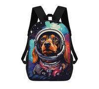 sinyumoney 17inchMochila Space Dog Adventure-24 Mochila Escolar Impresa En 3D Para Niños Y Niñas, Mochila Para Portátil Para Niños/estudiantes/adultos