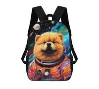 sinyumoney 17inchMochila Space Dog Explorer-17 Mochila Escolar Impresa En 3D Para Niños Y Niñas, Mochila Para Portátil Para Niños/estudiantes/adultos