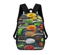sinyumoney 17inchMochila Spice Blends for Cooking-5 Mochila Escolar Impresa En 3D Para Niños Y Niñas, Mochila Para Portátil Para Niños/estudiantes/adultos