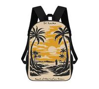 sinyumoney 17inchMochila Sri Lanka Pearl of The Indian Ocean Mochila Escolar Impresa En 3D Para Niños Y Niñas, Mochila Para Portátil Para Niños/estudiantes/adultos