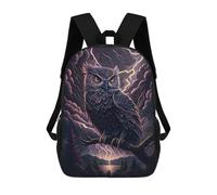 sinyumoney 17inchMochila Thunderstorm Owl Majesty Mochila Escolar Impresa En 3D Para Niños Y Niñas, Mochila Para Portátil Para Niños/estudiantes/adultos