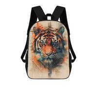 sinyumoney 17inchMochila Tiger Art Print Poster-6 Mochila Escolar Impresa En 3D Para Niños Y Niñas, Mochila Para Portátil Para Niños/estudiantes/adultos