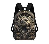 sinyumoney 17inchMochila Tiger Golden Nature Mochila Escolar Impresa En 3D Para Niños Y Niñas, Mochila Para Portátil Para Niños/estudiantes/adultos